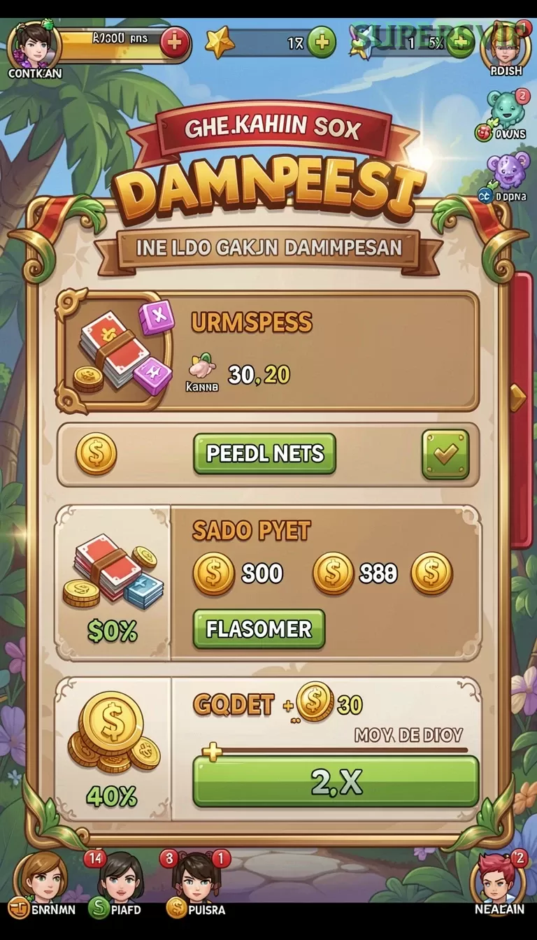 Cuplikan layar KAPALTOGEL — menu navigasi